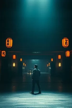 《像素之心》海报，由像素方块堆叠而成的人形轮廓
